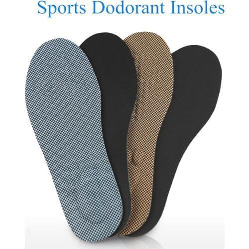 Deodorant Sports Insoles Men Women Breathable Sweat Shock Absorption Non-slip High Elasticity Comfortable Health Massage Insole