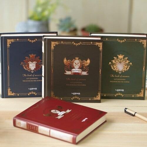 "Answers Book ver.3" Hard Cover Journal Vintage Classical Diary Blank Papers Study Working Notebook Stationery Gift