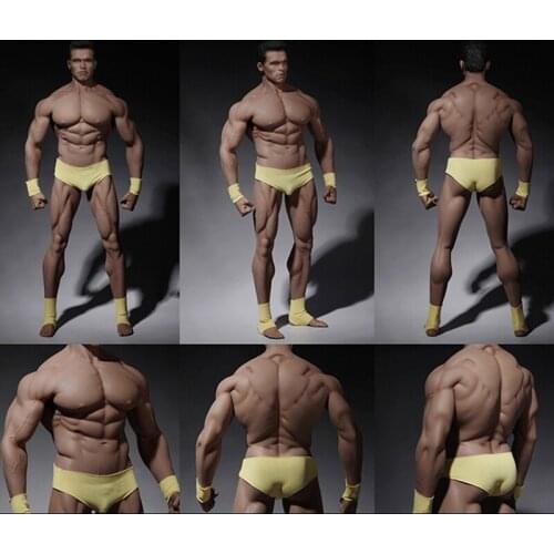 1:6 Steel Stainless Skeleton Body with Head TBLeague M34 Super Flexible Seamless Male Doll Body Man Body for 12'' Figure Toy