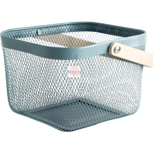 European style Iron plant fruit toy storage basket Portable hollow picnic box flower girl gift baskets decor kitchen items