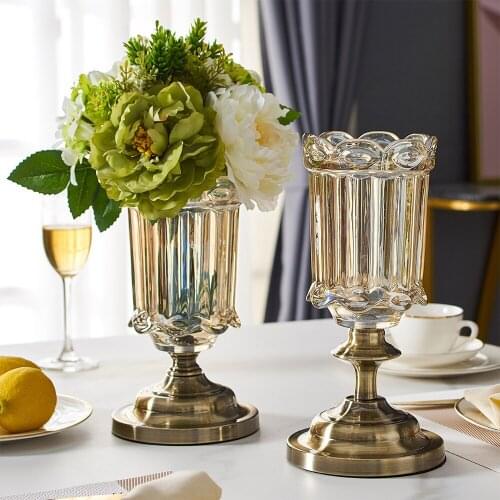 Creative Glass Vase Modern Home Decoration Flower Vase Home Decoration Living Room Decoration Vase Office Decor Gifts Terrarium