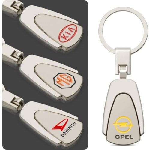 3D Metal Car Styling Emblem Keychains Key Chain Key Rings For MINI lada Infiniti Cadillac Skoda Citroen Opel Ford VW Accessories