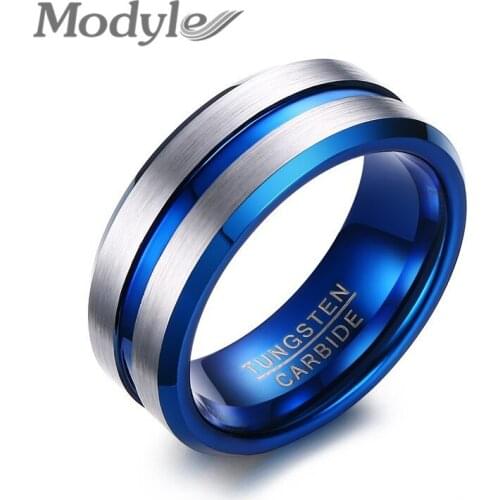 Modyle 2021 New Tungsten Ring Wedding Ring Brands Tungsten Carbide Rings for Men Jewelry