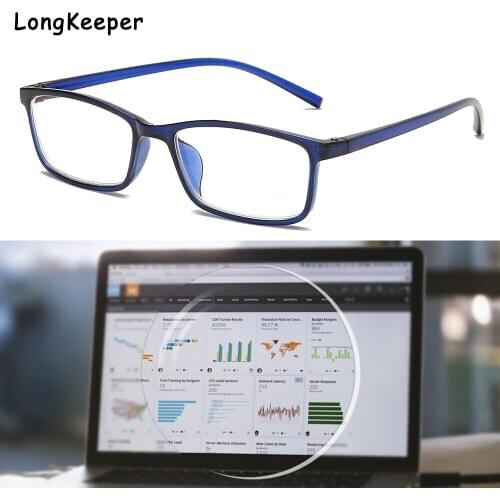 Myopia Glasses -0.5 -1 -1.5 -2 -2.5 -3 -3.5 -4 Classic Myopia Glasses With Degree Women Men Black Anti-Blue Light Glasses Frame