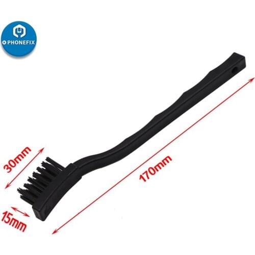 PHONEFIX Black Anti Static Brush ESD Safe Synthenic Fiber Cleaning Brush For Mobile Phone Tablet PCB BGA Welding Repair Tools
