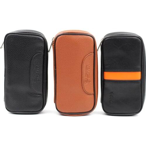 Portable Leather Cigarette Bag Tobacco Pouch Case Storage Pouch For Smoking Rolling Pipe Cigarette Holder Accessories