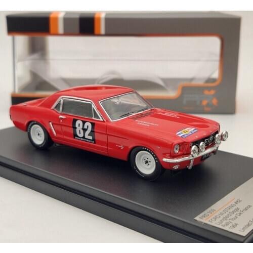 Premium X 1/43 For F~RD MUSTANG #82 L/S Rally 1964 Red PRD309 Diecast Models Auto Car Gift Collection