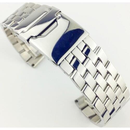 24mm Universal Stainless Steel Watchband Bracelet Wrist Strap Suitable for Various Brand Watch band
