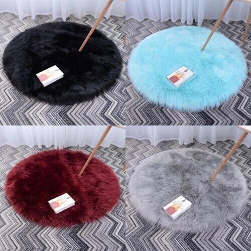 Super soft faux sheepskin carpet bedroom floor plush rug bedroom bedside carpet window decoration carpet children crawling rug
