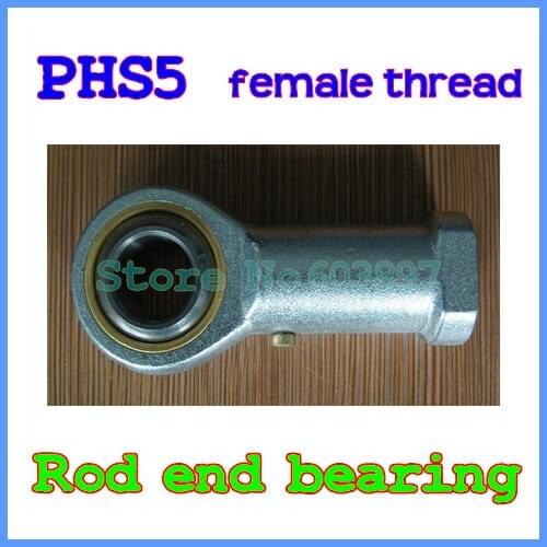 5mm shaft POS5 PHS5 SI5T/K SA5T/K SA5P/K SI5P/K male female metric right left threaded M5 rod end joint bearing fish eye