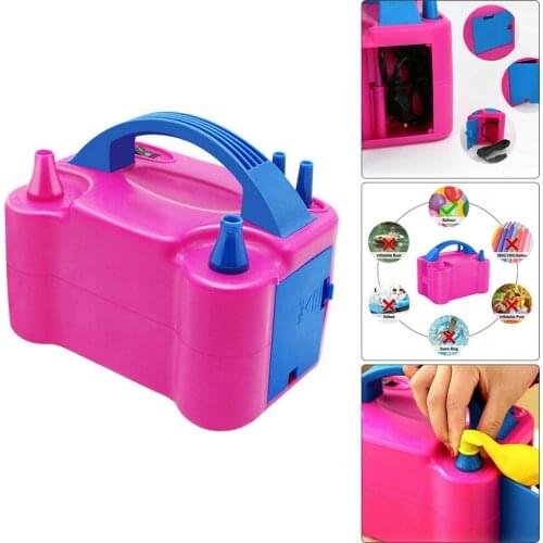 Double Hole Balloon Inflator Electric Ballon Air Pump Party Decor Portable 110V 220V Air Blower Balloons Inflation Tool EU/US