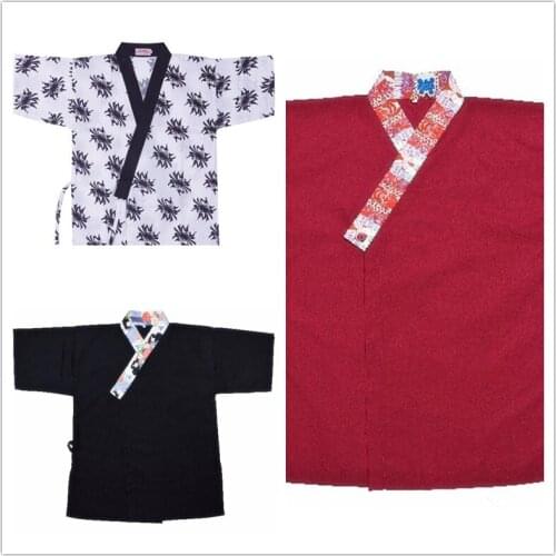 Japan Restaurant Sushi Bars, Noodle Shop Bar Japanese Restaurant Half Sleeve Waiter Clothes Uniform Sushi Chef Jacket