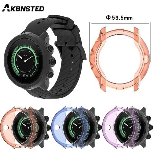 AKBNSTED TPU Silicone Watch Protective Shell For Sunnto 9/Sunnto 9 Baro/Spartan Sport Wrist HR Baro Watch Case For Sunnto Watch