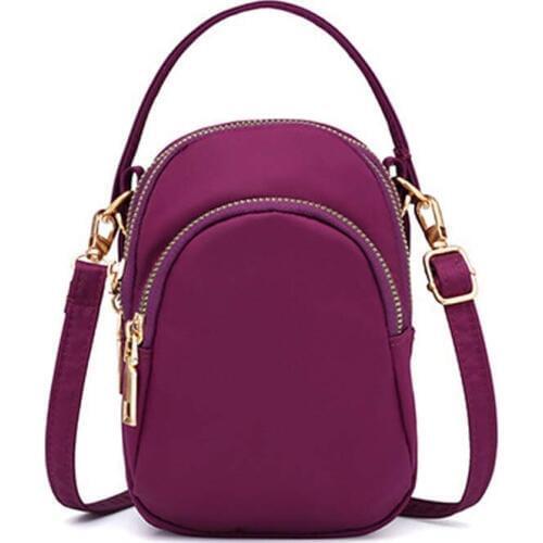 10PCS / LOT Fashion Women Crossbody Zipper Mobile Phone Shoulder Bag Lady Female Multifunction Handba Purse New