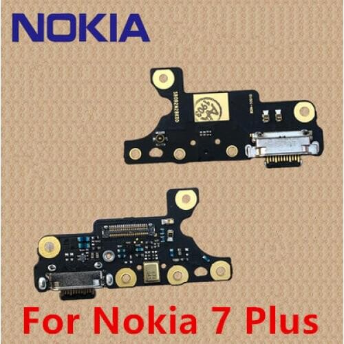 100% Original For Nokia 7 Plus OEM Charging Port PCB Board USB Charging Dock For Nokia X7 X6 6.1 7 .1 7 PLUS For Nokia 6 7 8