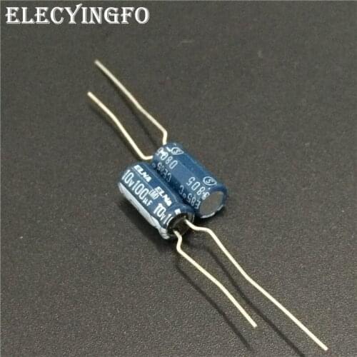 100pcs 100uF 10V100UF Japan ELNA RE2 Series 5x11mm 10V100uF Audio capacitor