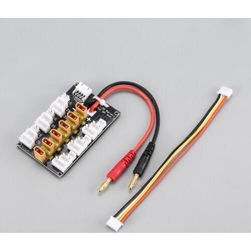 6 Packs XT30 1S 2S 3S 20A XT30 Plug Lipo Batterij Parallel Opladen Board Voor Imax B6 lader Rc Auto Drone Balans Lading Deel