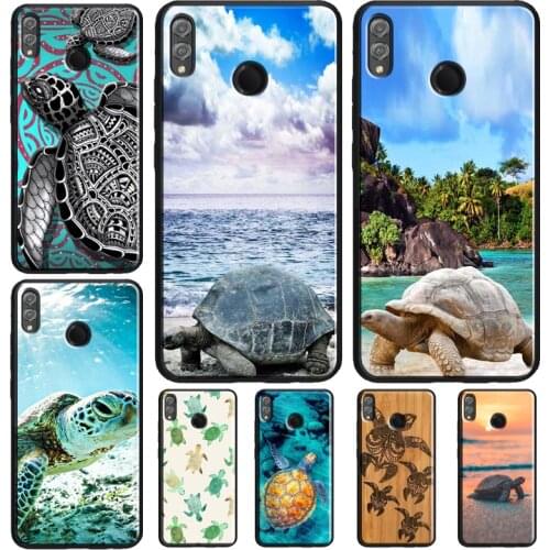 Freshwater Sea Swimming Turtles Case For Huawei Honor 10 Lite 9 20 Pro 10i 9X 8X 7X V20 7A 8A 8C Nova 5T Y9 Y7 Y6 2019