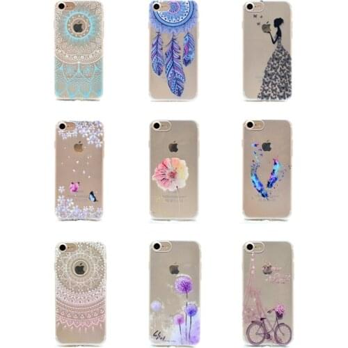 Pattern Clear Phone Case for IPhone 11 12 Pro Max Case Silicone Soft Back Cover for IPhone XS X 8 7 Plus XR SE 2020 Coque Fundas