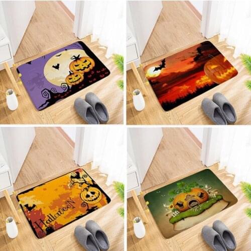 Halloween Horror Doormats Skulls 3D Printing Mat/Rug Kitchen Mat Nordic Flannel Home Decor Large Carpets For Living Room Bedroom