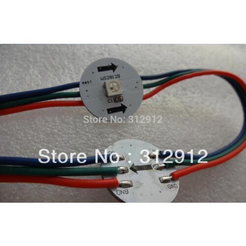 WS2812B DC5V 22mm diameter round pixel light,DC5V input(5050 smd RGB led with WS2811IC built-in)