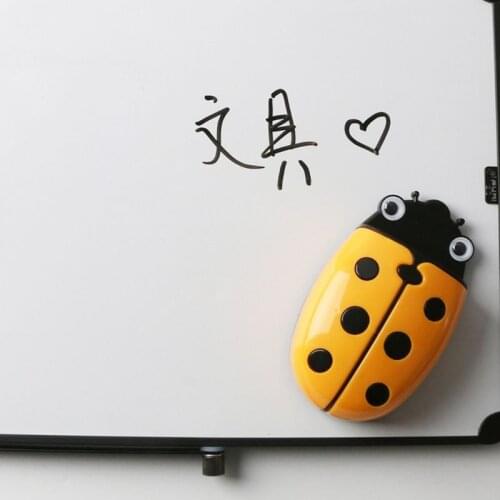 Cute Ladybug Fridge Magnetic Storage Box Eraser Whiteboard Pen Organizer Save Space Kitchen Container Holder
