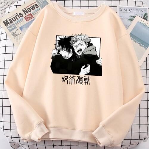 Jujutsu Kaisen Itadori Yuji Fushiguro Megumi Men Hoodie Anime Clothing For Male Autumn Harajuku Tracksuit Comfortable Sweatshirt