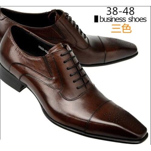 Man Business Male Shoes Vogue Men Wedding Dress Formal Shoes Leather Luxury Men Office Social Masculino Party Shoes df56