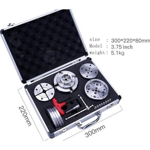 Wood lathe chuck set 3.5"inch self centering Scroll chuck High Quality 4 Number Of Jaws woodworking lathe chucks