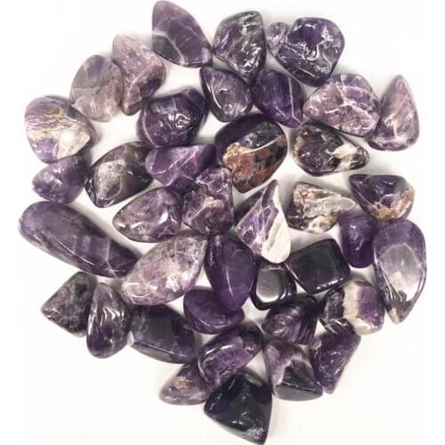 Natural quartz mineral crystals dream amethyst tumbled stones reiki healing Beautifully garden decoration maison