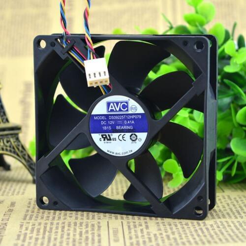 Original FOR AVC ds 09225 t12 hp07912v 0.41a90254 four-wire PWM temperature controlled CPU fan