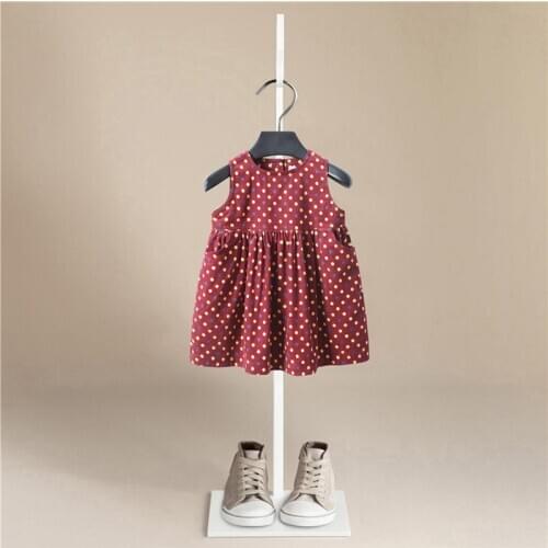 1-5 Years Girls Polka-Dot Dress 2020 Summer Sleeveless Brand Ball Gown Clothing Kids Baby Princess Dresses Children Clothes