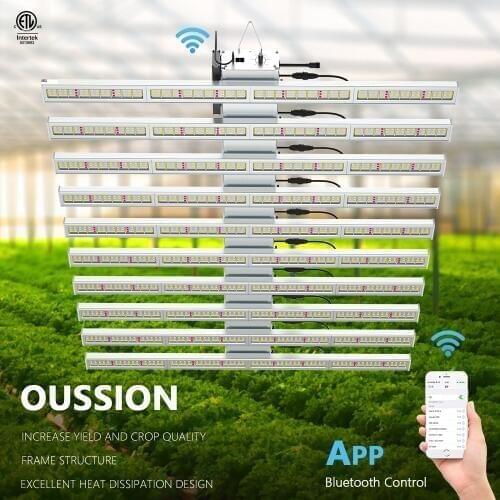 OUSSION LED Grow Light 400/640/800W Grow Plant Lamp Full Spectrum Samsung LM301B/LM561C With 660nm High PPFD Quantum Board
