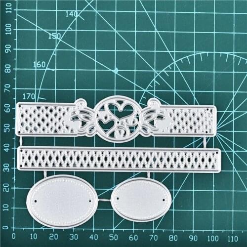 YaMinSanNiO Oval Frame Dies Rectangle Border Metal Cutting Dies Scrapbooking for Card Making DIY Embossing Cuts New Craft 2019