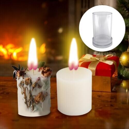 DIY Candle Making Plastic Cylinder Shape Candle Making Mold Soap Mold Tool For Candle Making Aromatherapy Candle Mold Dropship