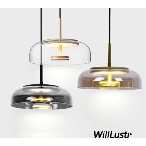 Mushroom Glass LED Pendant Light Creative Suspension Lamp Hotel Bar Cafe Bakery Porch Living Room Dining Room Hanging Lighting