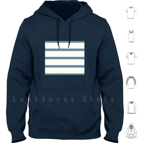 French Navy & Cream Striped Hoodies Long Sleeve Hamptons Hampton Cape Usa New York East End Nyc Beach