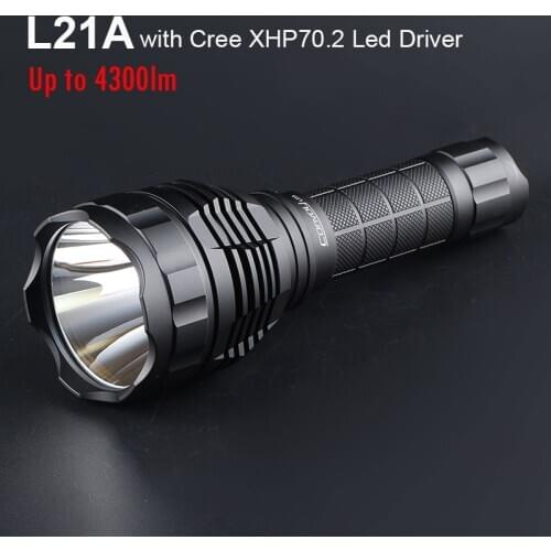 High Powerful Flashlight Convoy L21A with Cree XHP70.2 Lanterna Led 21700 Flash Light Torch 4300lm Camping Hunting Lamp Lantern