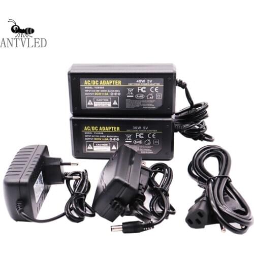 High Quality 5V Led Power Supply 2A 3A5A 6A 8A 10ALed Transformer For DC5V WS2801 WS2812B SK6812 Led Strip