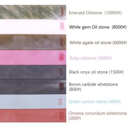 High Quality 10000# Grit Fixed angle Grindstone Emerald Oil stone For Knife Sharpener Fine Stone Whetstone Oilstone