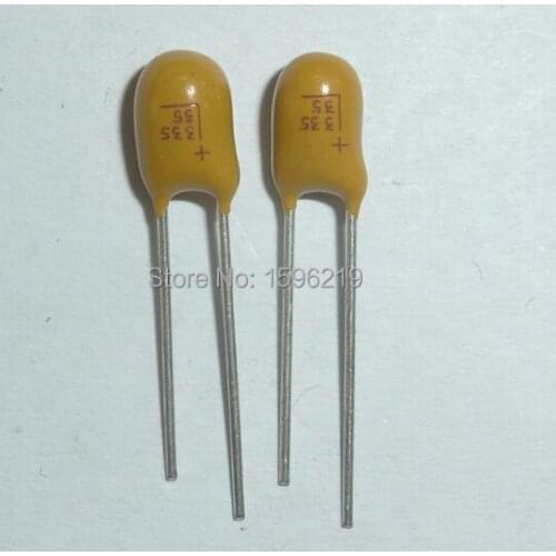 100pcs Tantalum capacitor 3.3uF 35V 335 Brand New 35V3.3uF DIP Radial