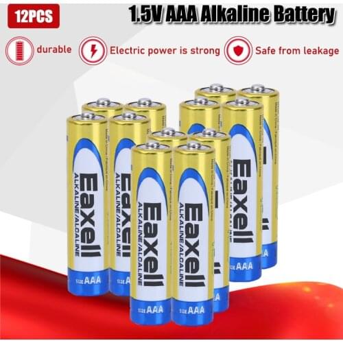 12PCS Original maxell 1.5V AAA Alkaline Battery LR03 For Electric toothbrush Toy Flashlight Mouse clock Dry Primary Battery