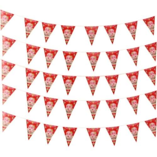 2.5 Meter Christmas Pennants Banner Flag Wedding Pennants Birthday Party Santa Flag Decorations Supplies 10pcs 5ZHH121