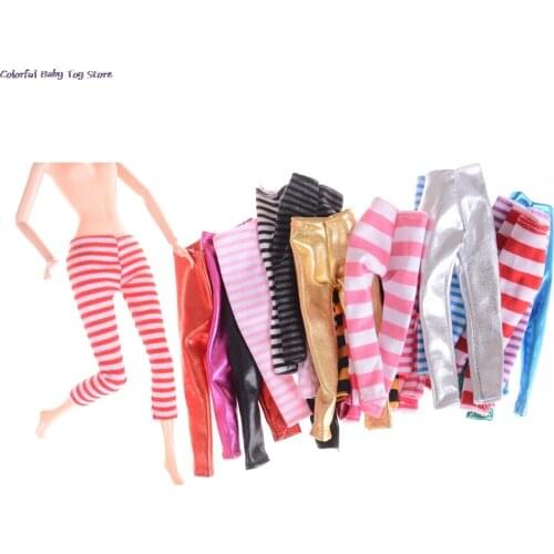 3pcs Striped pants For Blyth Dolls Outfit Doll Pants Trousers Cotton Clothes For Barbie Doll Accessories
