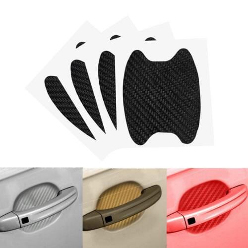 Car Stickers Door Handle Carbon Fiber Scratch proof Protective Membrane For Mazda 3 6 CX-5 Honda Fit CRV Jeep Wrangler KIA