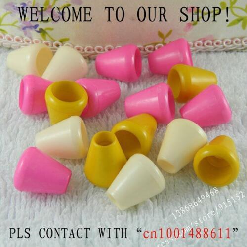 Free shipping cord end, spring stopper, cord bell beautiful color 200 pcs/lot Garment bag shoes accessories Wholesale and retail