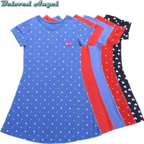Kids Dresses for Girls Costume Princess Baby Girl Dress Vestidos Children New Summer Dress for Girl Short Sleeve Clothes 1-13Y