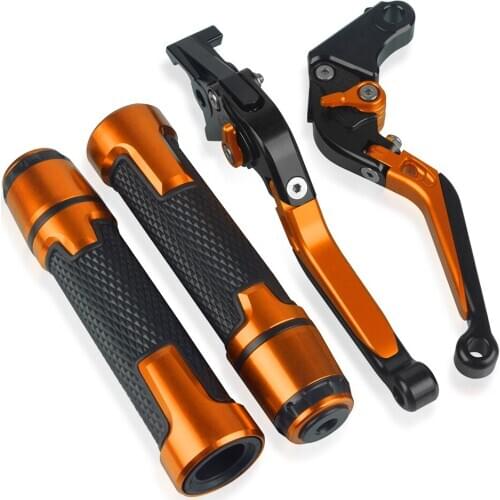 For 990 Super 2005 2006 2007 2008 2009 2010 2011 2012 Motorcycle Brake Clutch Levers and Handlebar Hand Grips ends