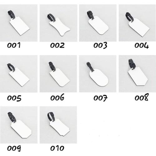 Double-sided Printed DIY Personalized MDF Sublimation Blank Luggage Tag Luggage Wood Board Travel Luggage Tag Blank SN3922