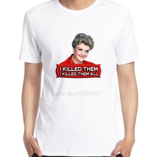 Mens T-shirt Jessica Fletcher T Shirt I Killed Them All Murder Gift Tee Streetwear Harajuku oversized t shirt Men clothing